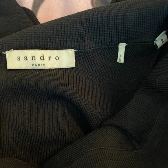 Anastasia Steele's Sandro Rocket Embellished Skater Dress Sz 2 - Picture 6 of 9